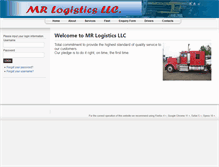 Tablet Screenshot of mrlogisticsonline.com